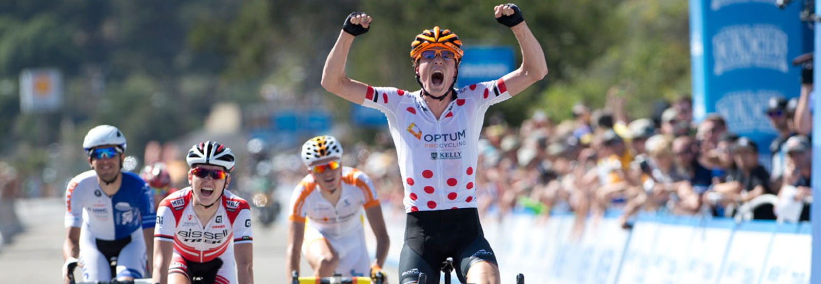 Optum Pro Cycling Team Rider Wins Tour Of California Stage | Solve Advertising and Branding