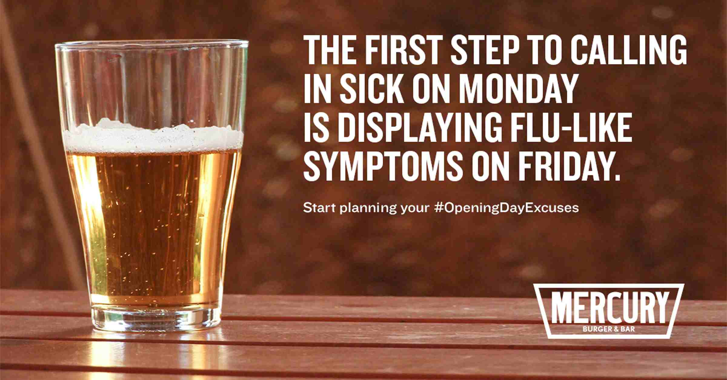 Mercury Burger Bar - Flu-Like Symptoms